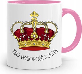 Soltésznak Rózsaszín Őfelsége Soltész Bögre fényképes nyomtatással