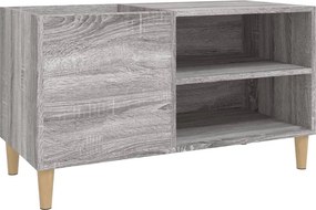 vidaXL szürke sonoma színű szerelt fa hanglemezszekrény 84,5x38x48 cm