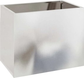 vidaXL Kerti cserép Rozsdamentes acél 50 x 32 x 40 cm