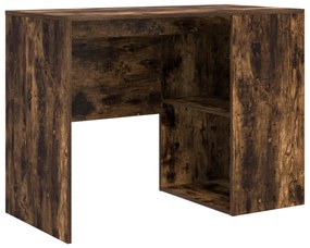 vidaXL Sarok Íróasztal Füstölt Tölgy 102x88x75 cm Hajlított Fa