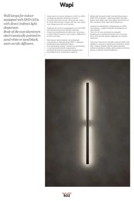 Redo 01-2770 - LED fali lámpatest WAPI LED/30W/230V 119 cm fehér