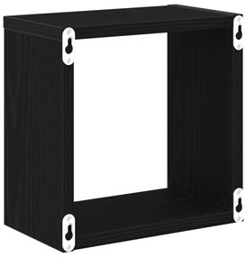Falra Szerelhető Polcok Fekete tölgy Szerelt fa 26 x 15 x 26 cm