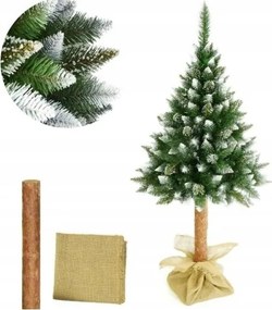 Gyémánt fenyő karácsonyfa 180cm havas fatörzsön Lengyel Prémium gyártás