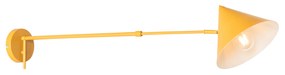 Design falilámpa sárga állítható - Triangolo