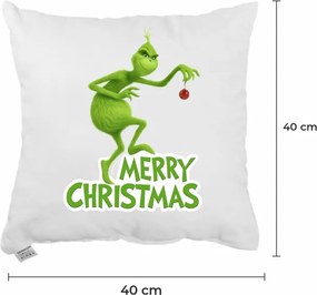 EMI Grinch Christmas karácsonyi díszpárna 40x40 cm