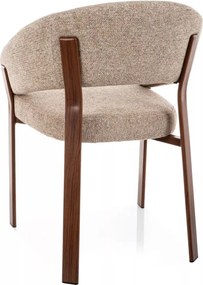 Nagoja D étkezőszék bézs/dió