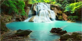 Fotótapéta falra edzett üveg Kaszkád 140x70