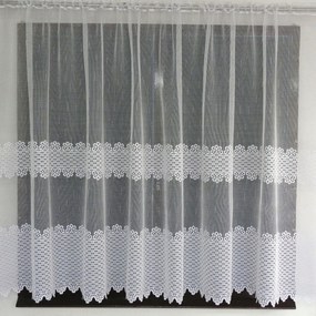 Mg Függöny jacquard 680/5 Fehér 150cm alagúttal