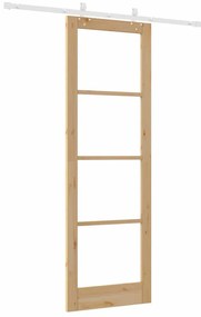 Csúszóajtó Barna 78 x 232 cm Fa és fém