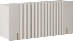 Malmi fali komód 150 cm háromajtós - kasmír / arany