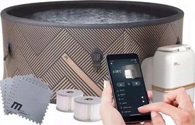 Felfújható Spa Hidromasszázs Medence Relaxáció Fűtött Víz Mono Eco Wifi 6os