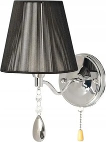 Fali lámpa feszített szálakból a hálószoba anyagából az ágy mellett