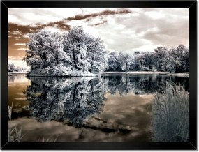 Poszterek keretben 40x30 Sziget a tavon