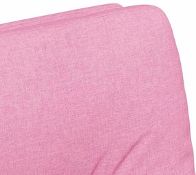 Kerekes Étkező Székek 2 pcs Rózsaszín 57 x 67 x 95 cm szövet