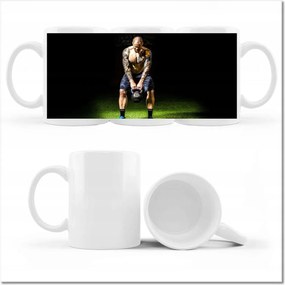 Strongman nyomott mintás bögre Súlyok