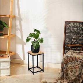 Virágágyás álló padló fém virágtartó állvány virágtartó polc loft craft