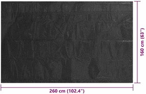 Fekete polietilén medencetakaró 260 x 160 cm
