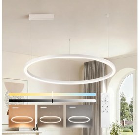 Brilagi - PORTOFINO fényerőszabályozható LED csillár kábelen LED/60W/230V, átm. 80 cm, fehér +DO