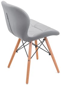 Étkezőszékek 4db bőr Light Grey