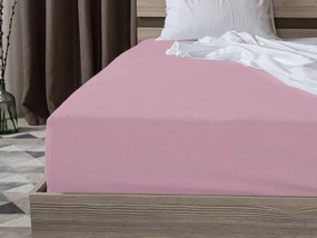 Jersey kiságy lepedő rózsaszín 70 x 140 cm