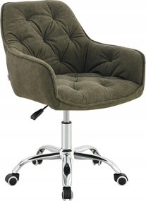 Fussy fotel szövet forgó zöld 57x61x80-90 cm Homla