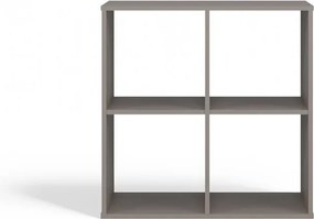 Malax 2x2 polc, 74x75x30 cm, agyag színű