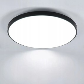 Lampa Sufitowa Plafon Led Czarna Łazienkowa Wodoodporna 24W 6500K IP44