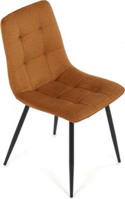 Étkezőszék sárga bársony DCL-X7015 YEL2