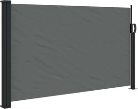 vidaXL antracitszürke behúzható oldalsó napellenző 120 x 600 cm