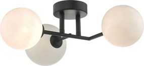 DAR LIGHTING EUA3022 EUAN Loft Mennyezeti Lámpa Fekete, Opál G9 IP20