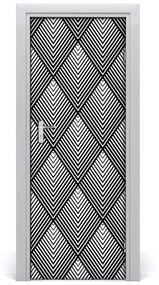 Poszter tapéta ajtóra geometriai háttér 75x205 cm