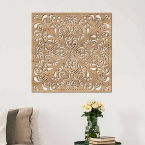 Négyzet alakú falikép - Szív mandala