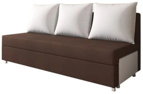 LISA kanapé, barna/fehér (alova 68/pdp)