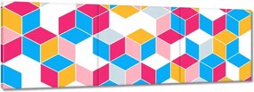 Festmények 120x40 Színes kockák