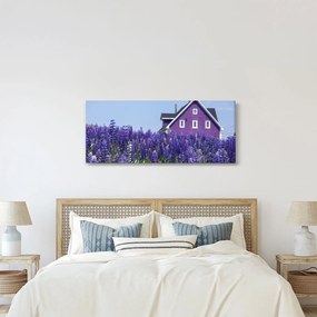 Levandula mező képe (120x50 cm)