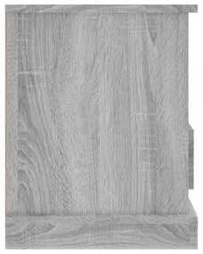 szürke sonoma színű szerelt fa TV-szekrény 93x35,5x45 cm