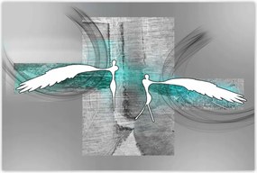 Poszterek 120x80 Angyalok a hálószobába Türkiz