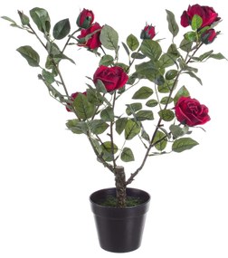 Isabel Rose Művirág, Bizzotto, 51x39x66 cm, piros