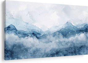 Kép - Felhők és hullámok, akvarell (90x60 cm)