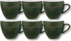 Kávéscsésze porcelán zöld 300 ml Wilmax 6 db