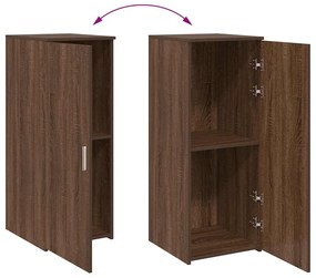 tároló szekrény barna tölgy 40x45x103,5 cm szerelt fa