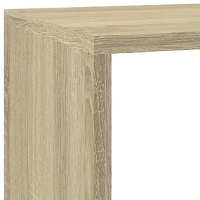 3 szintes sonoma tölgy elválasztó könyvespolc 137,5x29x103,5 cm