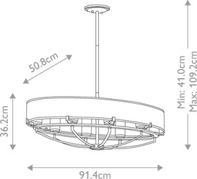 Kichler SALDANA KL-SALDANA8 Csillár 8x40W/G9