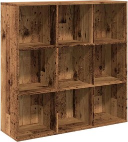 vidaXL antik fa színű könyvszekrény 98 x 29 x 97,5 cm