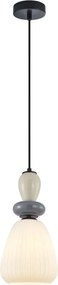 Italux Domali PND-36816-1D-BK-WH Függőlámpa 1x40W/E27 IP20
