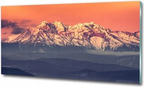 Fotó üvegkép Tó a Tátrában 100x70