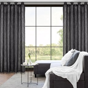 Függöny készre szerelve Aurora 140x250 Eva Minge Eurofirany fekete