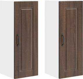 vidaXL Konyhaszekrény 2 pcs Barna Tölgy 30 x 31 x 80 cm Faanyag