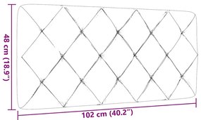 világosszürke szövet fejtámla párna 100 cm
