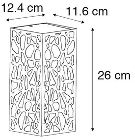 Modern kültéri fali lámpa fekete IP44 - Nicole